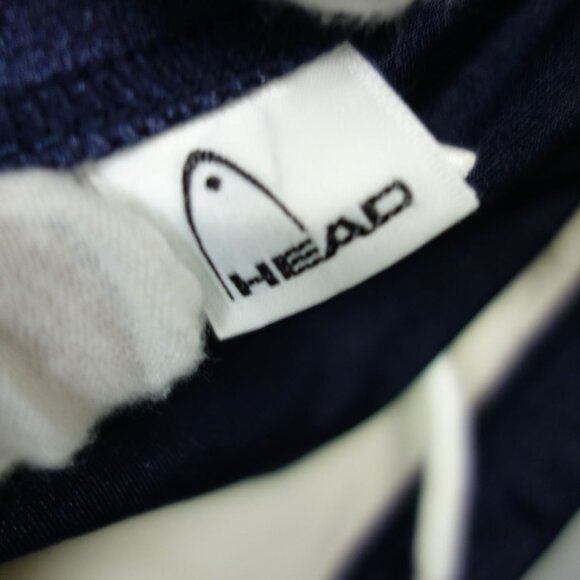 VINTAGE HEAD SPORTS SWIM BRIEF NAVY BLUE W/ YELLOW & TEXT, SIZE M" (Pre-Owned) - Picture 5 of 7